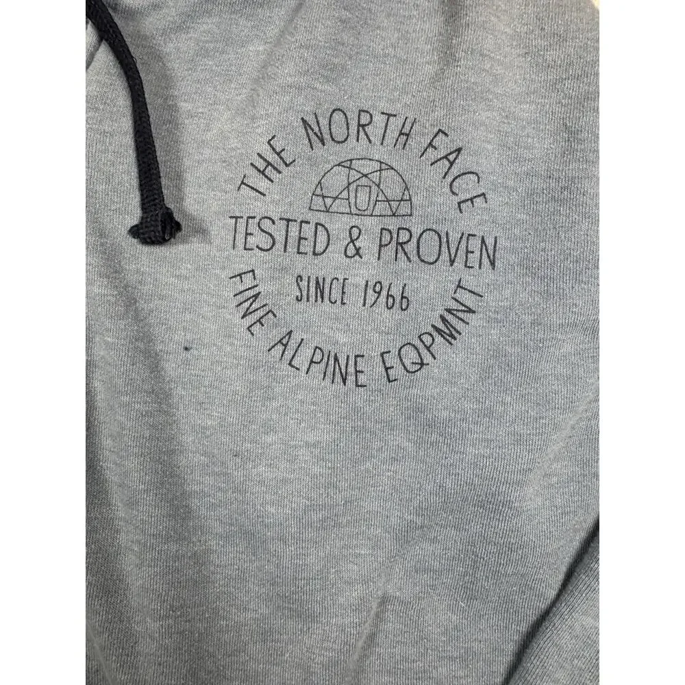 The North Face Mens XL Full Zip Hoodie Blue Tested & Proven Alpine Equipment